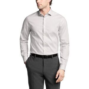 Calvin Klein Mens Stretch Steel + Button Down Dress Shirt, NWT